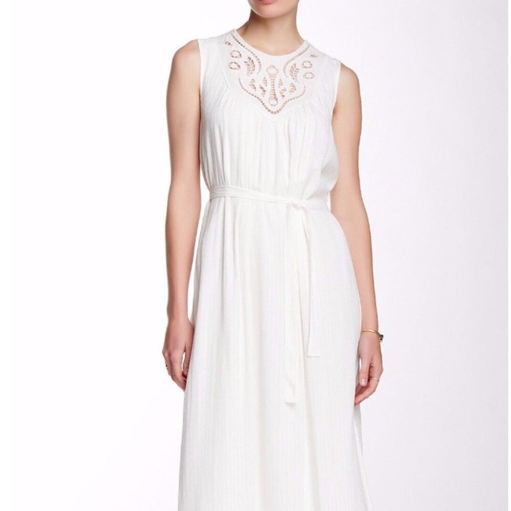 Max Studio NWT Embroidered Cutout Sleeveless Maxi Dress | Small